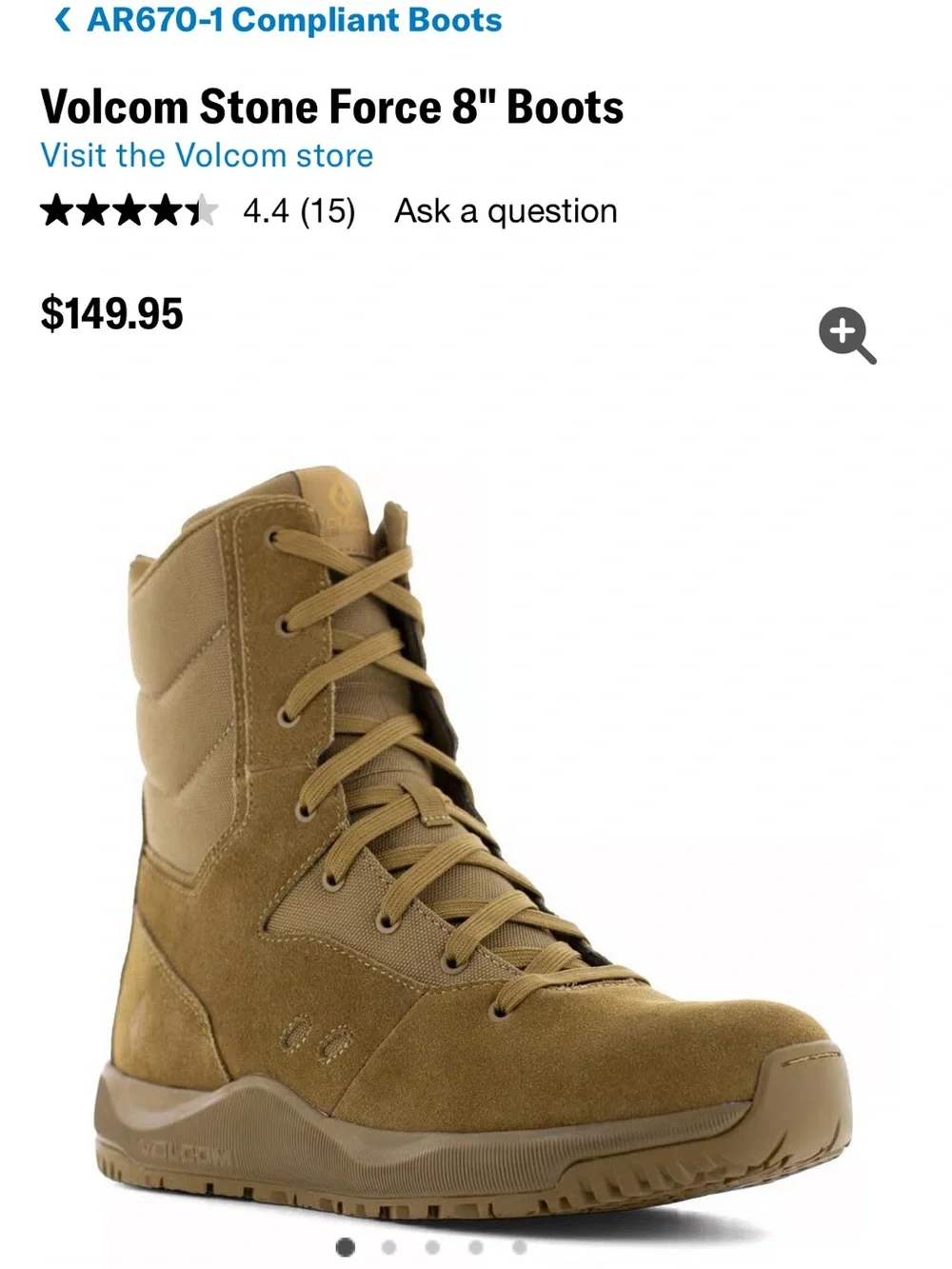 Volcom Stone Force 8” Boots